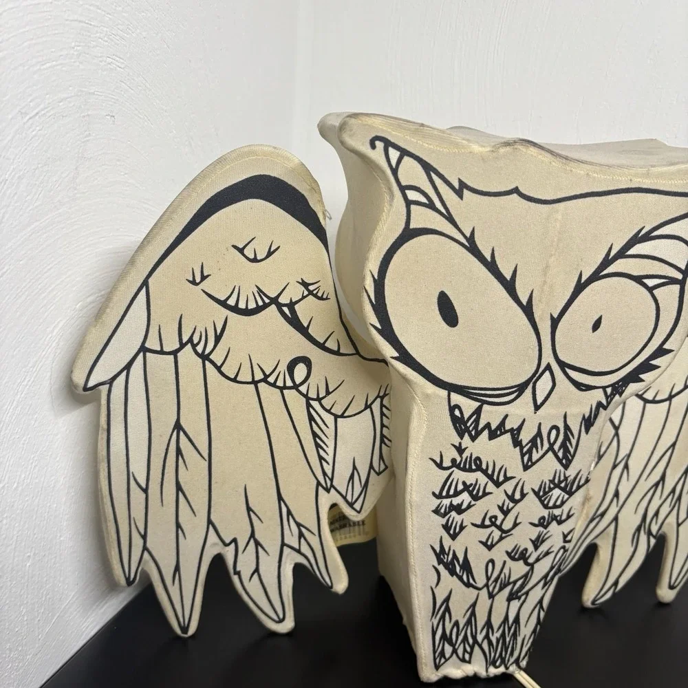 Vintage TRENDMASTERS RARE‎ Owl Hanging Lantern Pink Light 1980s Scary